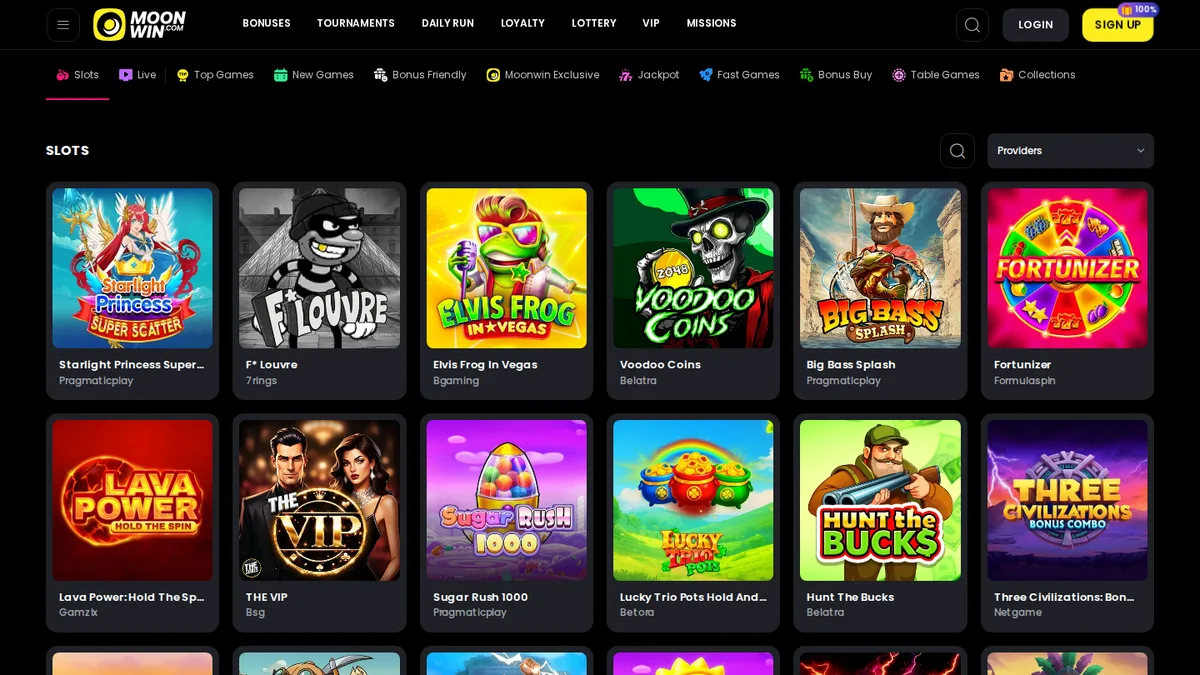 Our Game Providers